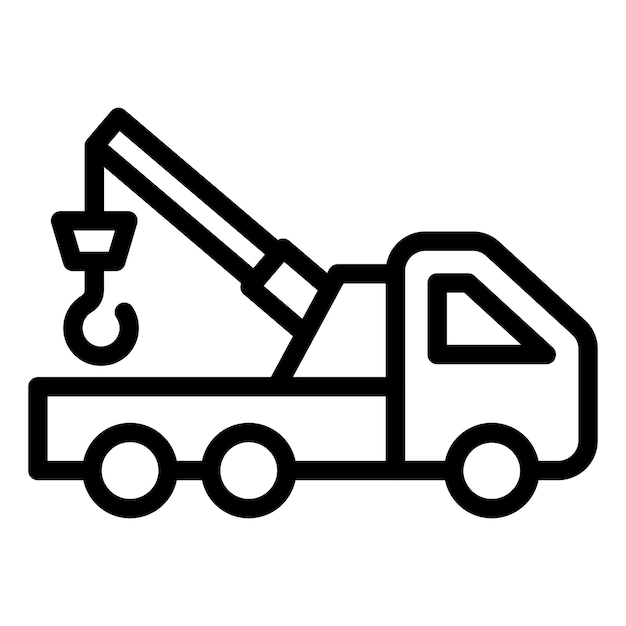 Tow Truck Icon Style