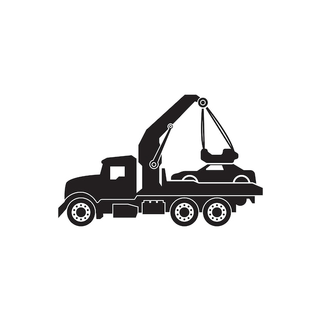 Tow truck icon vector