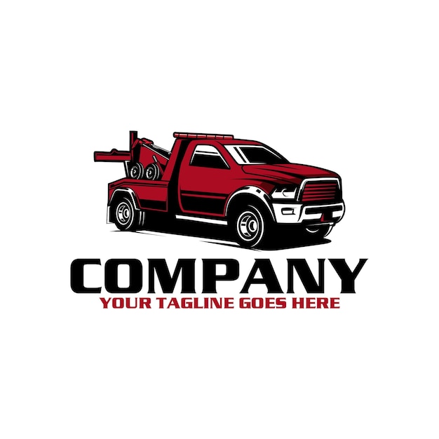 Tow truck logo pickup towing logo