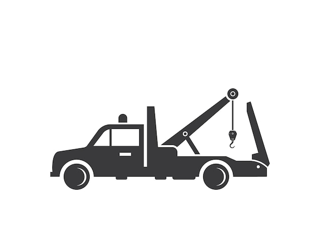 Tow truck vector icon logo design