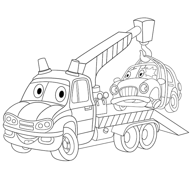 clipart tow trucks funny cool