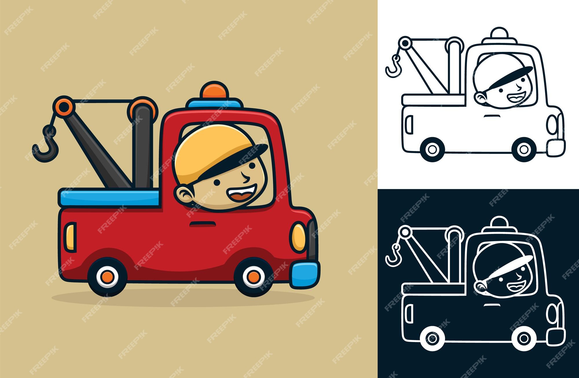 clipart tow trucks funny cool