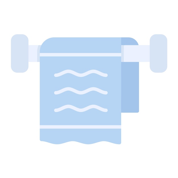 Towel rack vector illustration style