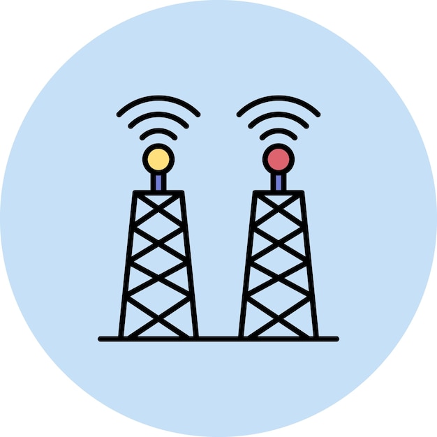 Tower icon vector image Can be used for News and Media