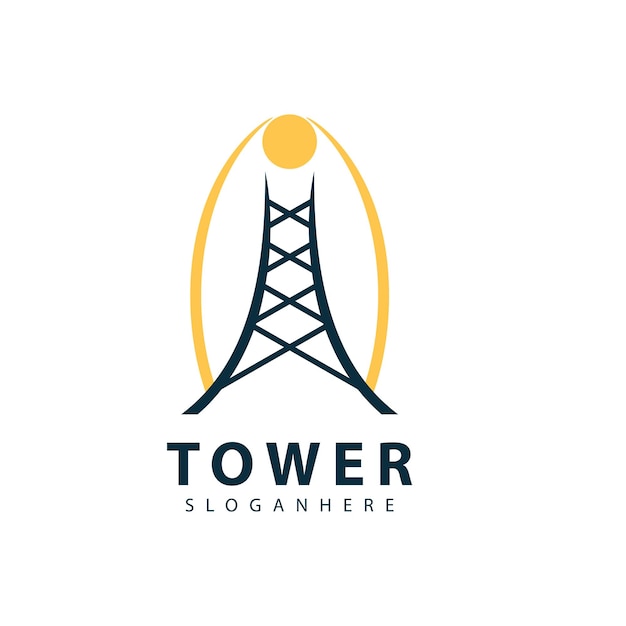 Tower logo symbol vector icon design illustration template