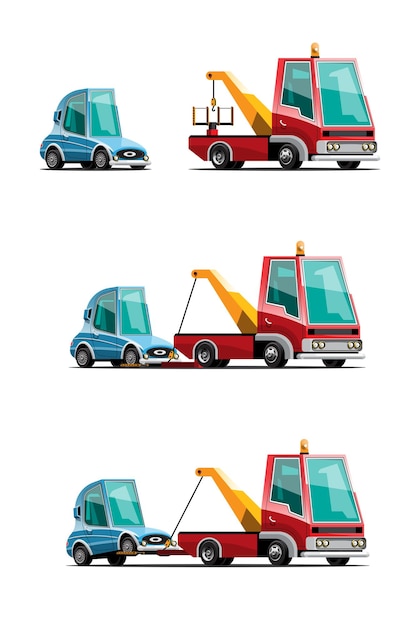 Towing cars set