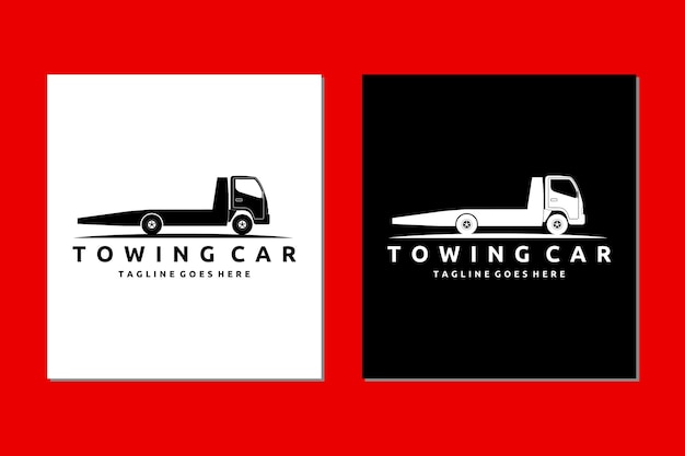 Towing Truck Icon Vector Filled Flat Sign Solid Pictogram Isolated on White Symbol Logo Design