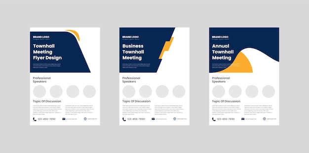 townhall meeting flyer design