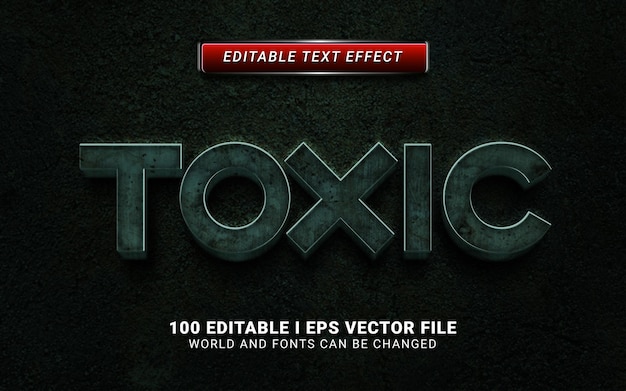 Toxic text effect