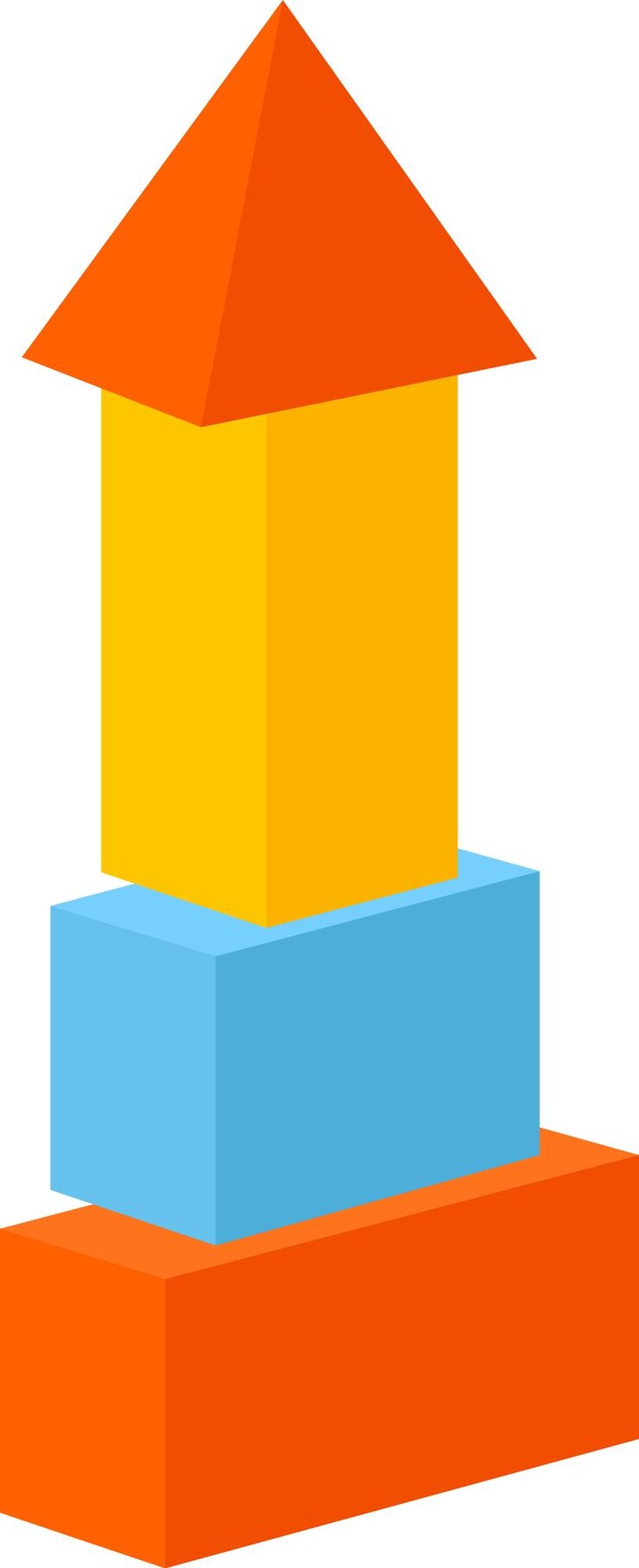 Vector toy block tower