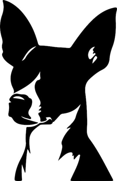 Toy Fox Terrier black silhouette with transparent background