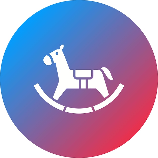 Vector toy horse icon vector image can be used for baby
