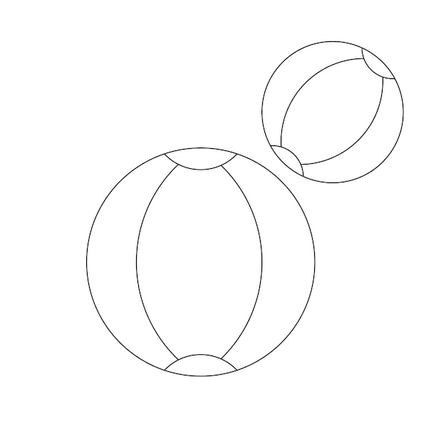 Toy Outline Illustration for kids coloring book