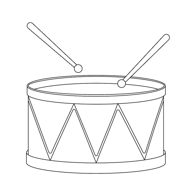 Toy Outline Illustration for kids coloring book