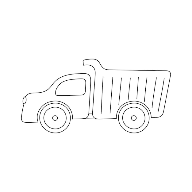 Toy Outline Illustration for kids coloring book