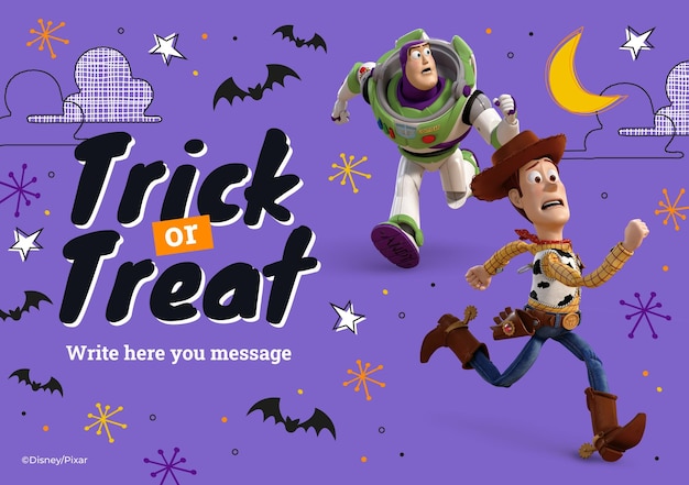 Toy Story Halloween Card