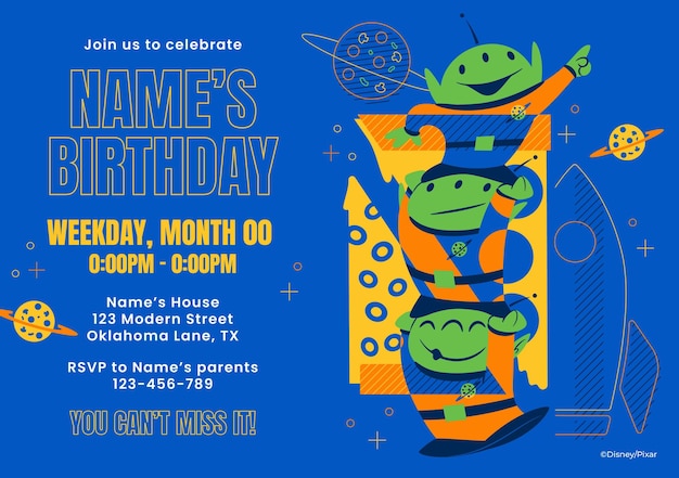 Toy Story Party Invitation