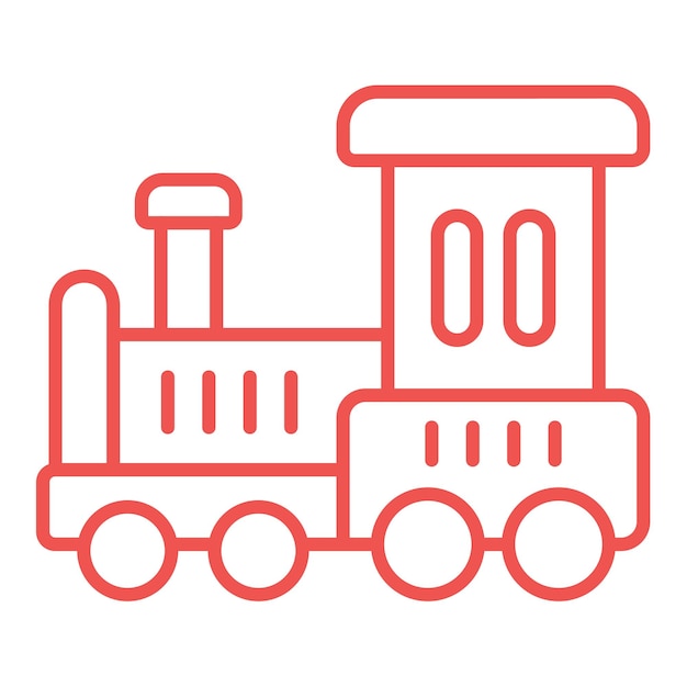 Vector toy train icon