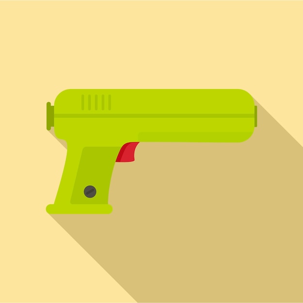 Toy water gun icon Flat illustration of toy water gun vector icon for web design