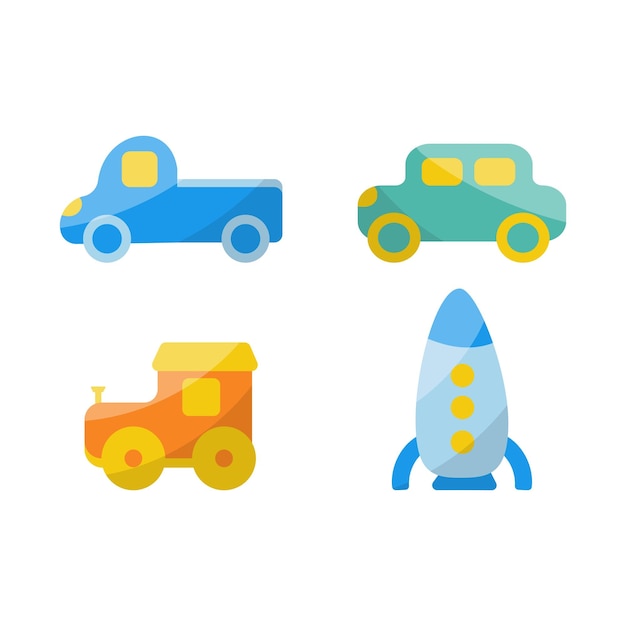 Toys cars train wagon spaceship children's day kindergarten