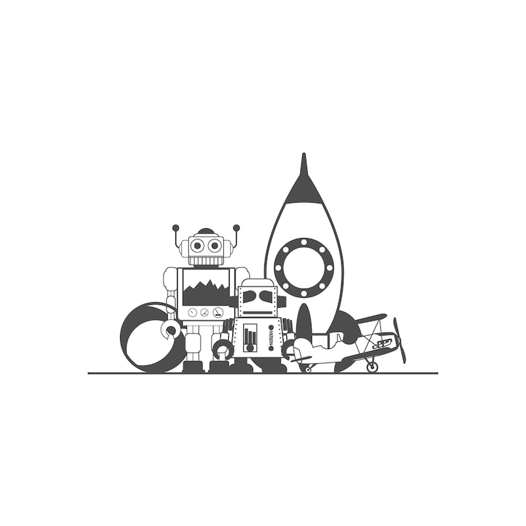 Vector toys for children kid, logo 