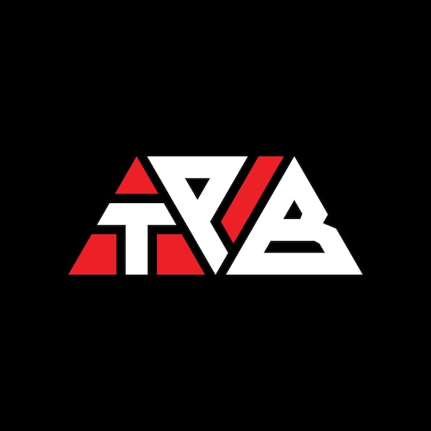 tpb triangle letter logo design with triangle shape tpb triangle logo design monogram tpb triangle vector logo template with red color tpb triangular logo simple elegant and luxurious logo tpb