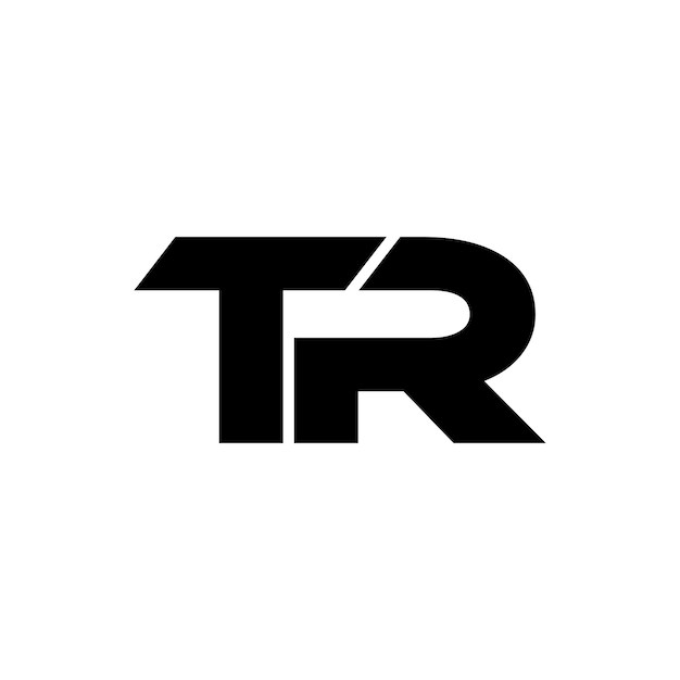 TR または RT の最初の文字のロゴ