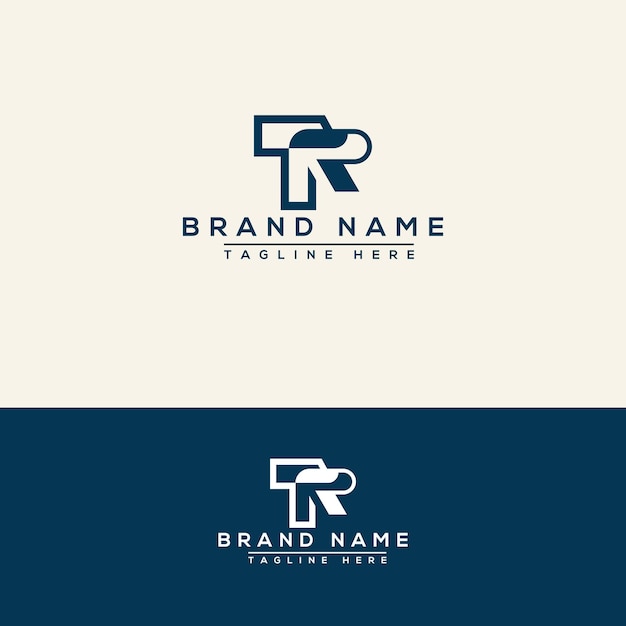 Elemento di branding grafico vettoriale del modello di progettazione del logo tr.