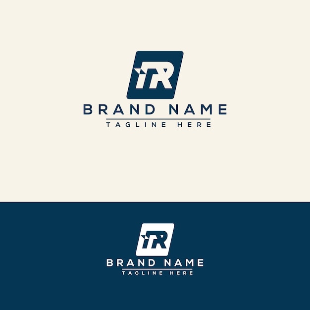 TR logo ontwerpsjabloon Vector grafische branding Element.