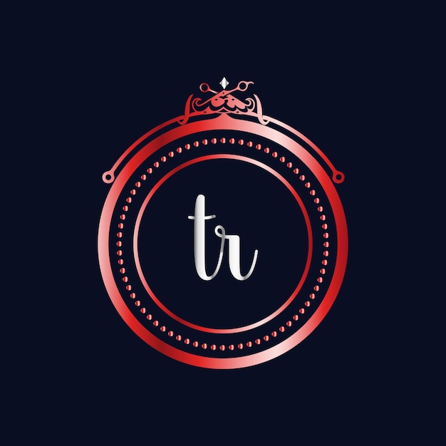 TR Monogrammen logo, salon, Luxury Cosmetics Spa Beauty vector sjabloon