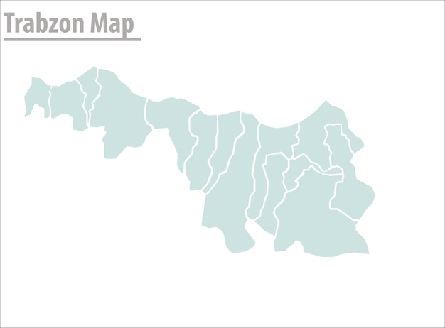 trabzon kaart illustratie vector stad van turkije