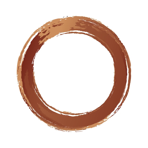 Vector trace of coffee vector brown color