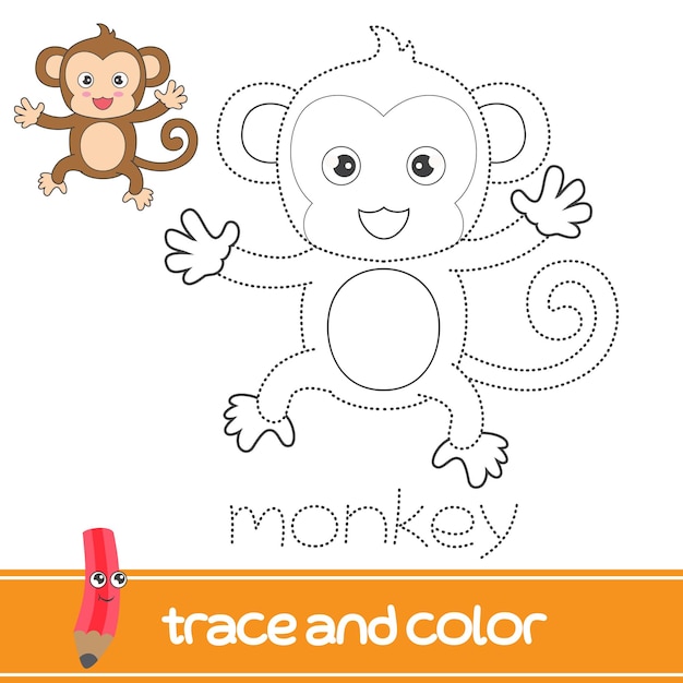 Trace and color monkey