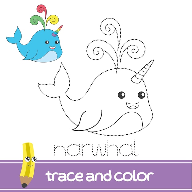 trace and color narwhal