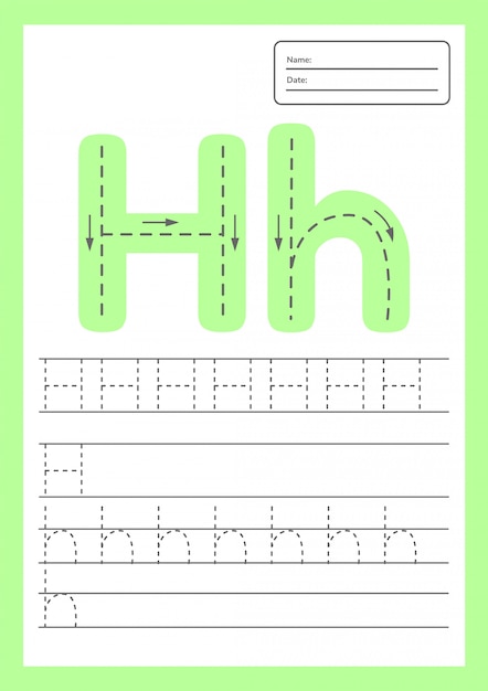 Trace letters worksheet for kids preschool and school age.