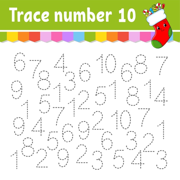 Trace number illustration