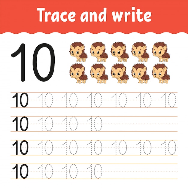 Trace and write.