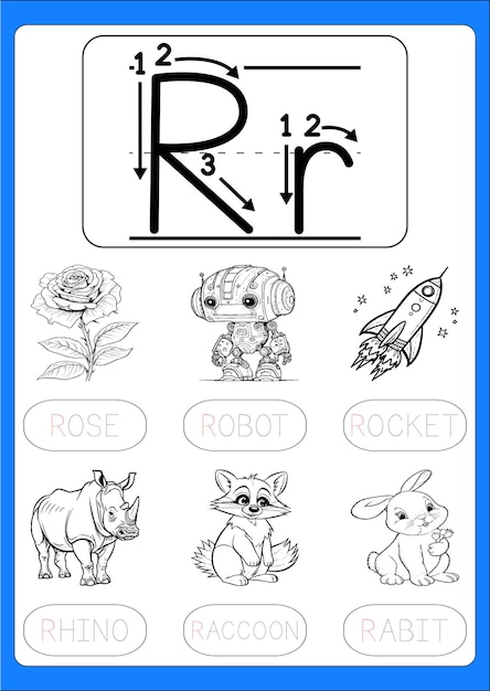 Vettore rintracciare lettere dalla a alla z per i bambini