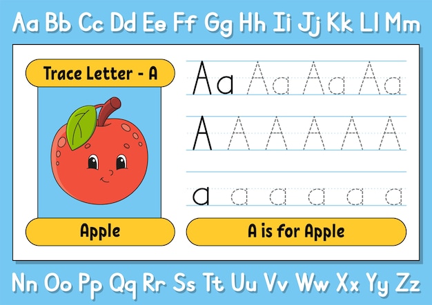 Tracing worksheet for kids