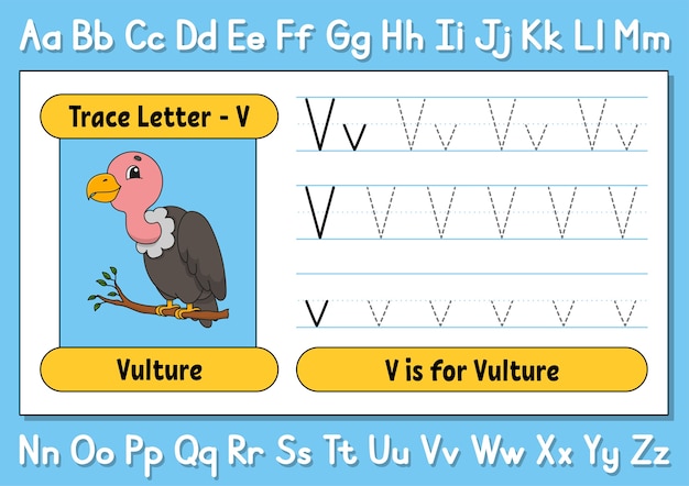 Tracing worksheet for kids