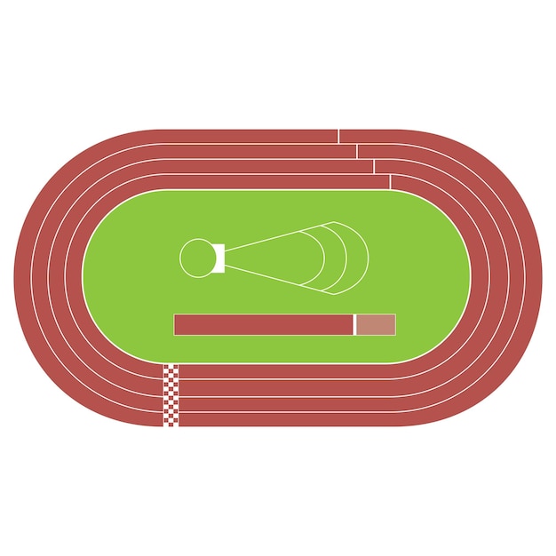 Grafico di sfondo dell'illustrazione vettoriale di atletica leggera