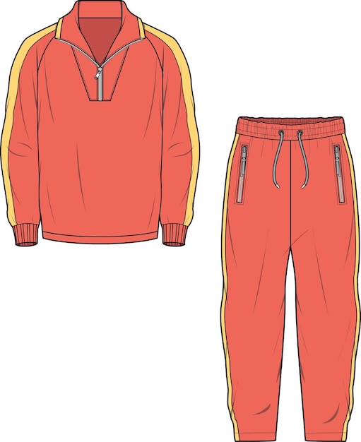 TRACK PAK SWEAT TOP EN BODEM SET VECTOR