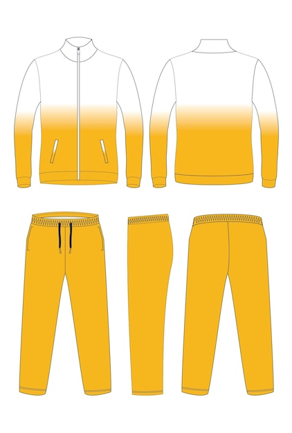 Vector track top track suit mock up