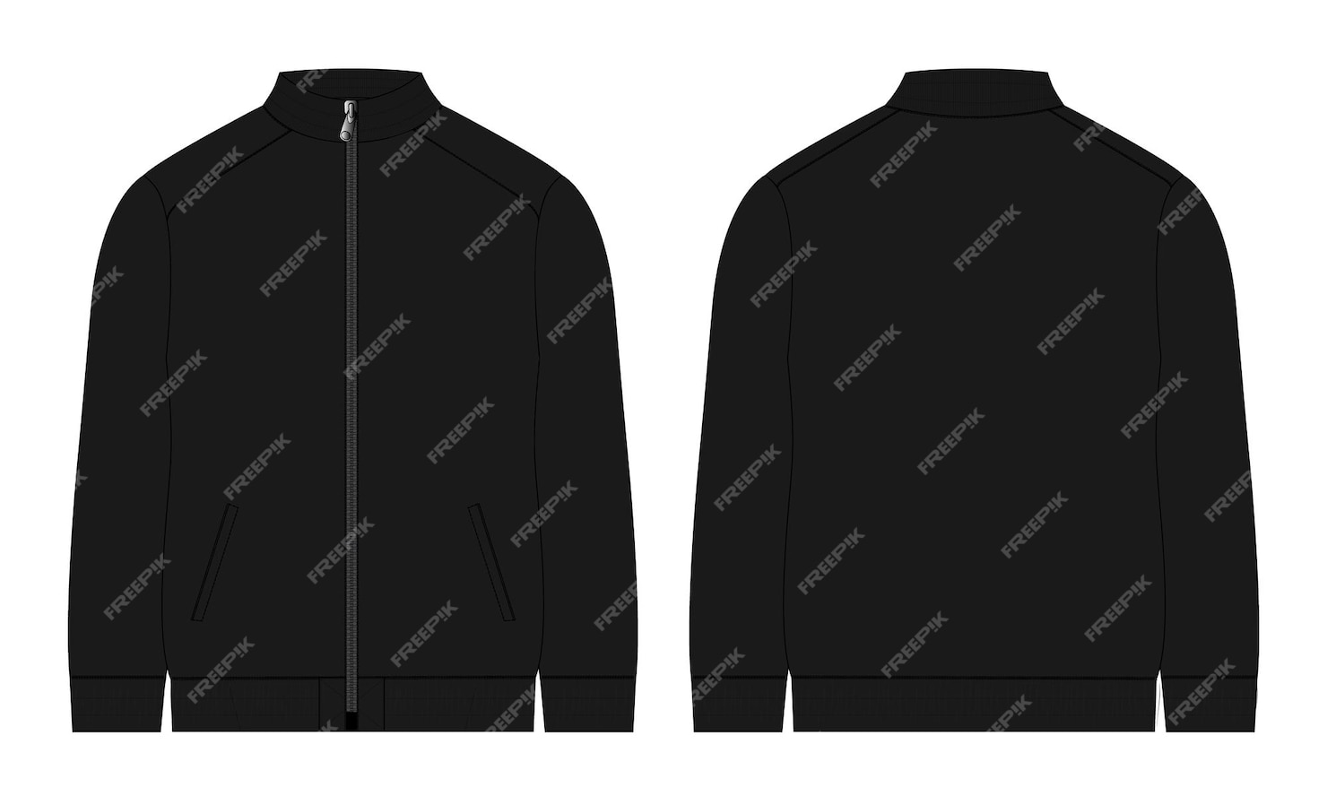 Premium Vector | Tracksuits jacket sweatshirt technical fashion flat ...