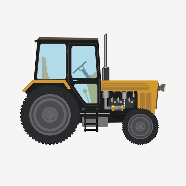 Vector tractor icon design