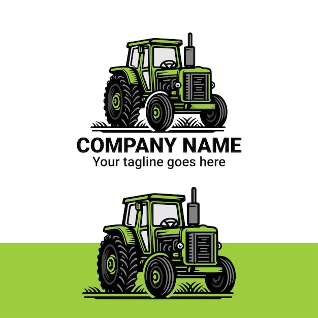 tractor logo for farming and agriculture