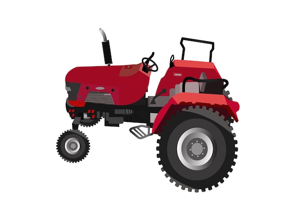 Tractor Vactor Design. Agreculture Equipment Vactor Art.