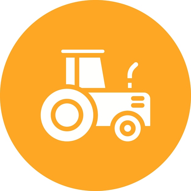 Tractor Vector Illustration Style