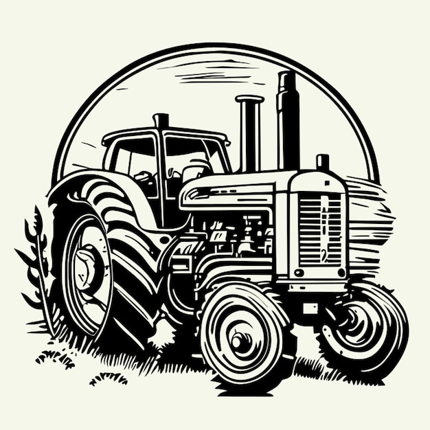 tractor vector illustration