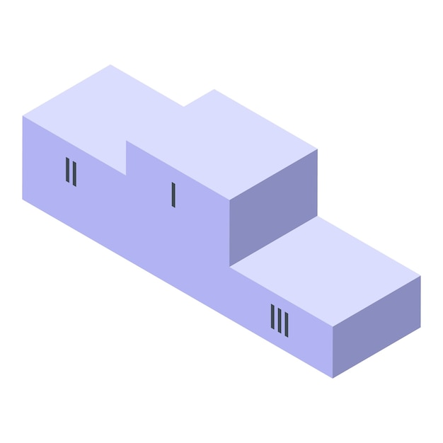 Иконка подиума торговой войны изометрическая иконка вектора подиума торговой войны для веб-дизайна изолирована на белом фоне